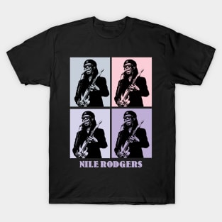 Nile Rodgers Guitar Player Pop Art T-Shirt